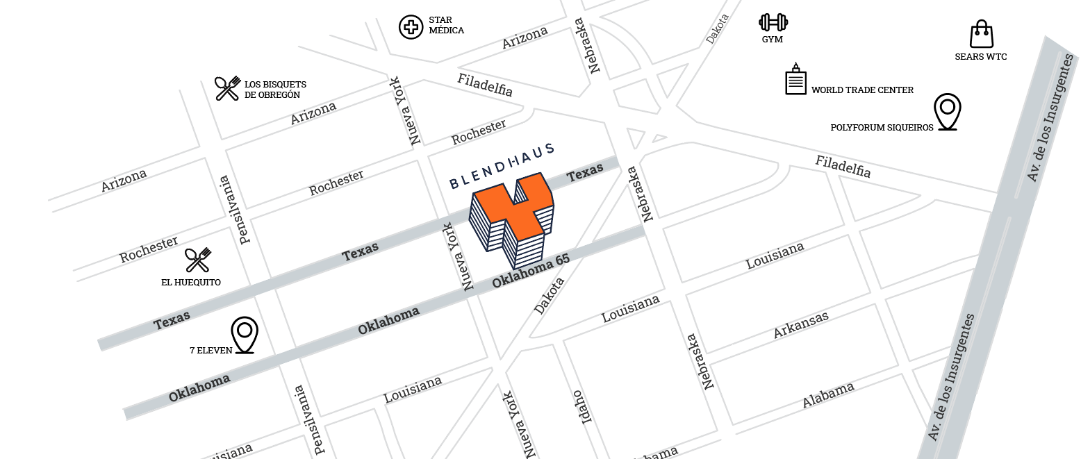 Mapa Oklahoma 65
